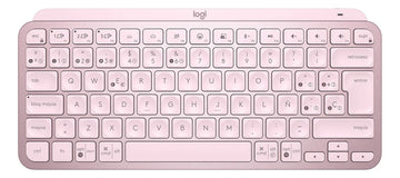 Logitech Mx Keys Mini, Teclado Avanzado Recargable, Rosado Teclado Rosa Idioma Español