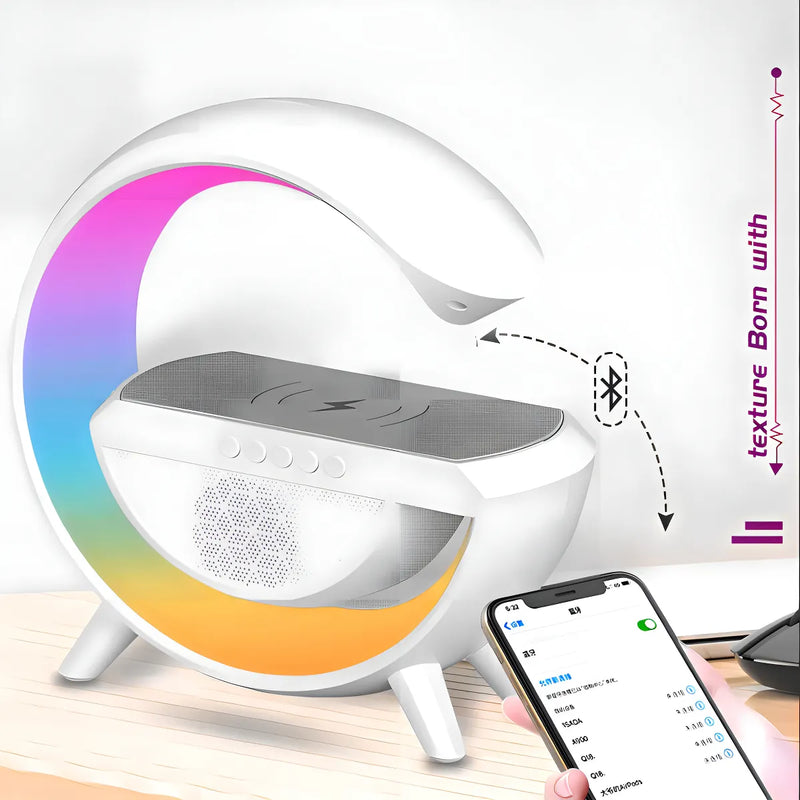 Parlante Genérica BT-2301 portátil con bluetooth blanca