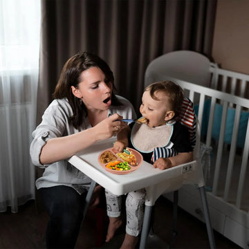 Platos Antideslizantes De Silicona Para Bebés - 3 Unidades