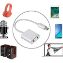 Tarjeta Externa De Audio Con Conector Tipo C 7.1 Virtual