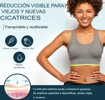 Parche cinta Silicona Eliminación de Cicatrices Adhesivo