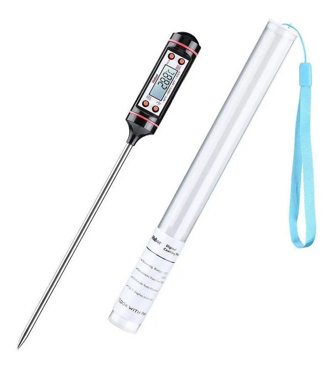 Termometro De Cocina Altas Temperaturas Digital Liquidos Negro