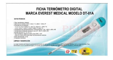 Termómetro Digital Punta Flexible Sin Mercurio