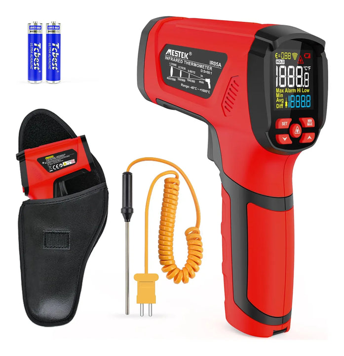 Termómetro Infrarrojo Hasta 1600c Con Sonda Termopar