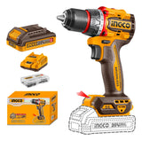 Taladro Inalámbrico Ingco 20v 1/2 Con Batería Y Cargador - Naranja Claro - 50/60hz
