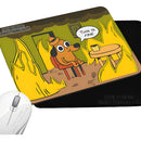 Pad Mouse Rectangular Meme I'm Fine Perro Negro