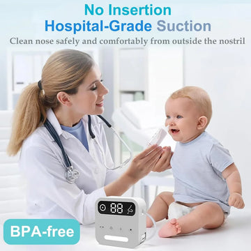 Aspirador Nasal Para Bebe Succión Eléctrica De Nariz Blanco