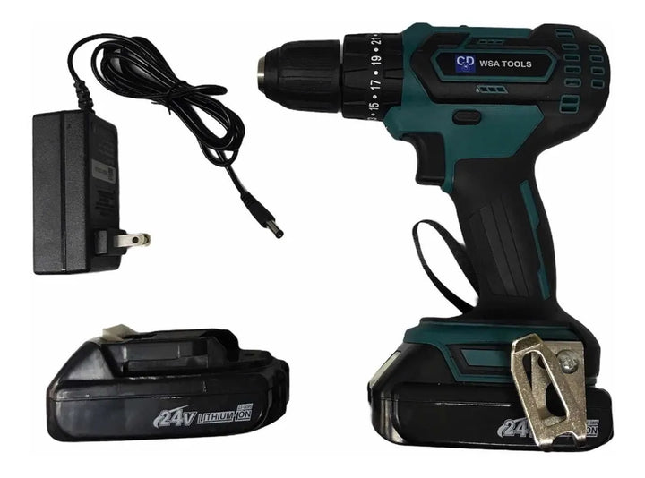 Taladro Inalámbrico Bateria Recargable Verde Claro 60