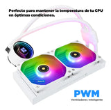 Refrigeracion Liquida Thermal 240 Argb Lga 1700 Am5 Blanca