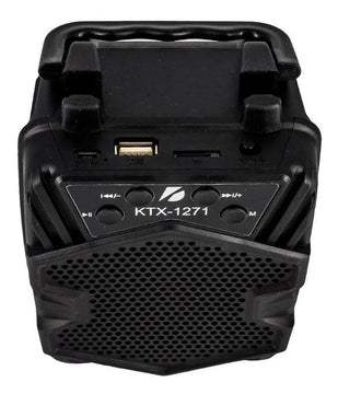 Parlante Recargable Bluetooth Ktx 1271 Usb Fm Sd Speaker Negro