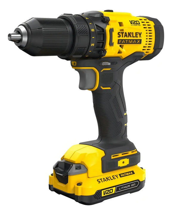 Taladro Percutor Inalámbrico 1/2 20v Stanley Sbd715c2k-b3