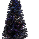 Árbol De Navidad Negro Fibra Óptica 210 Dear Santa