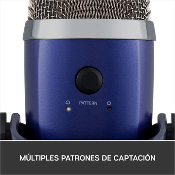 Micrófono Blue Yeti Nano Condensador Omnidireccional color vivid blueS