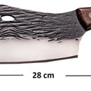Cuchillo Vikingo Acero Profesional Carnicero Hacha Mod: Z02 Silver