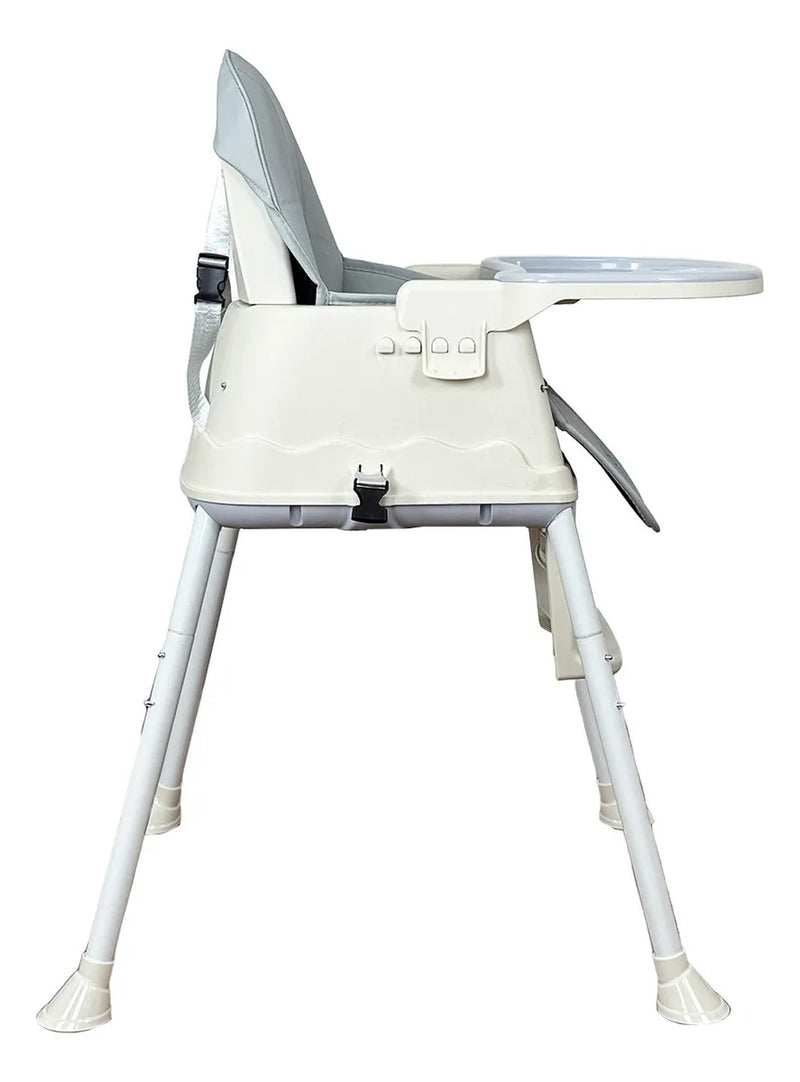 Silla Comedor Bebe 3en1 Happy Baby Zoe Color Gris