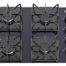 Estufa Empotrable Vidrio Templado 60x45cm Gas Natural 6323 Color Negro