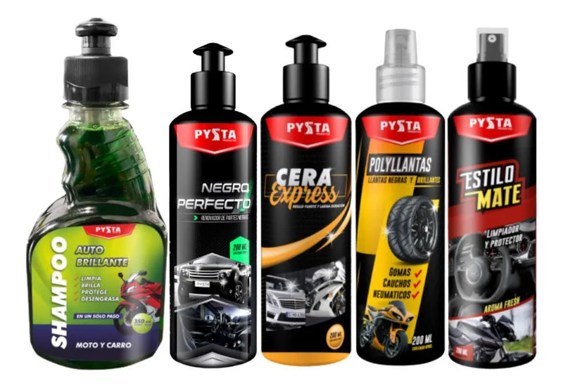 Kit Limpieza Vehiculos 12 Productos