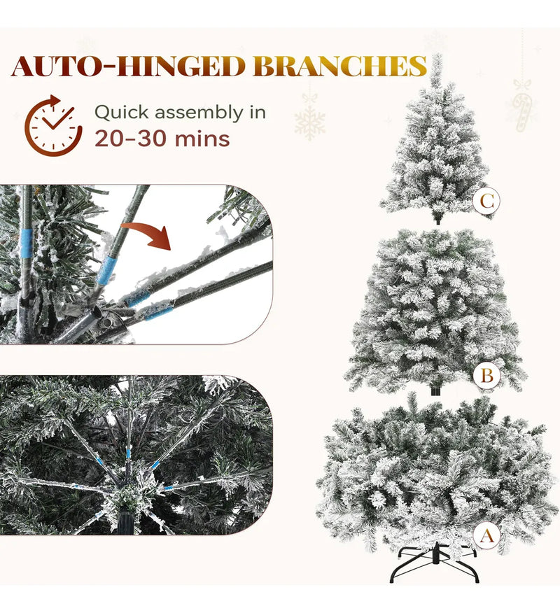 Yitahome Arbol De Navidad Artificial Lleno De Nieve, Pino De