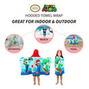 Toalla Con Capucha Super Mario Para Baño Y Playa