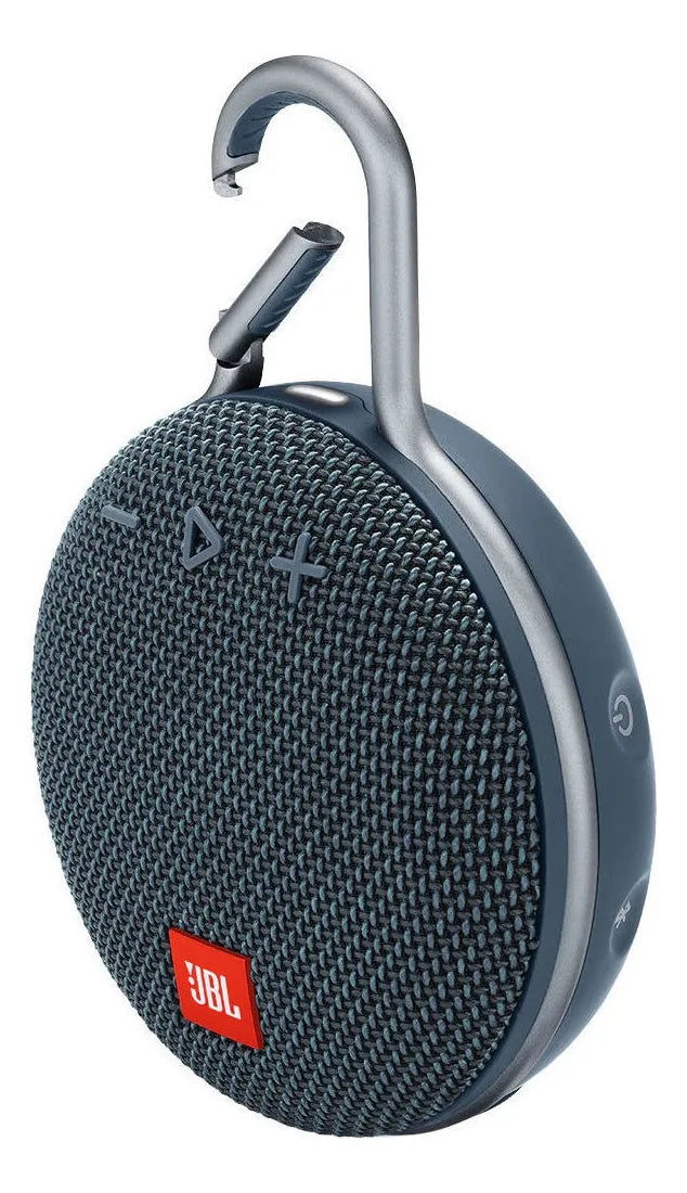 Parlante JBL Clip 3 portátil con bluetooth waterproof ocean blue