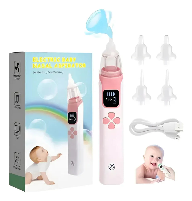 Aspirador Nasal Electrico Recargable Musical Para Bebe Agua