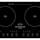 Estufa De Inducción 2 Puestos 1000w Control Táctil 9 Niveles Color Negro