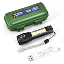 Linterna táctica recargable Ditro MINI LN961 cor negro luz blanco