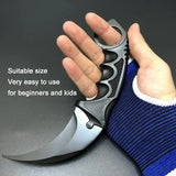 Navaja Cuchillo Karambit Táctico Militar Con Funda Negro
