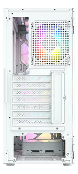 Gabinete Chasis Gamer Xyz Airone 100 Mesh White Rgb Blanco