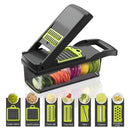 Cortador Rallador Frutas Picador Verduras Manual Verde