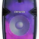 Cabina Aiwa AWSP15TWL Bluetooth Radio Fm Microfono Tripode Color Negro