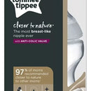 Tetero Tommee Tippee Closer To Nature 9 Oz Blanco Liso