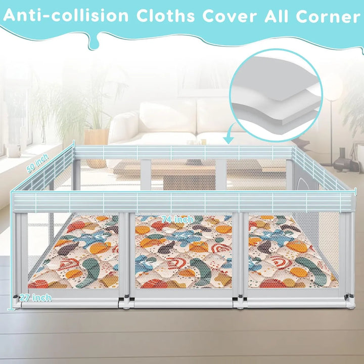 Parque Infantil Ultra Seguro Y Amplio Para Bebés