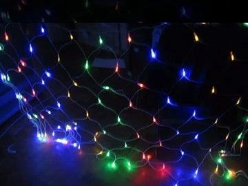 Luces Led Malla 200 Multi 2x1 Instalacion Navidad Navideña