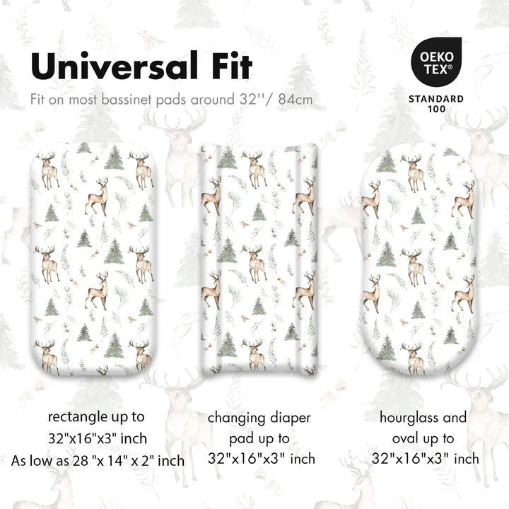 Gllquen Baby Paquete De 2 Sabanas De Moises, Transpirable Y