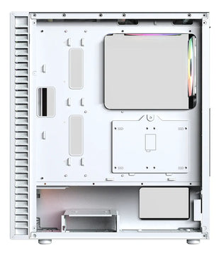 Gabinete Chasis Gamer Xyz Airone 100 Mesh White Rgb Blanco