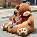 Puff Silla Peluche Oso Gigante 100x90cm
