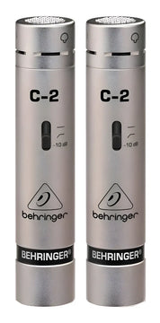 Micrófonos Behringer C-2 Condensador Cardioide color plateadoS