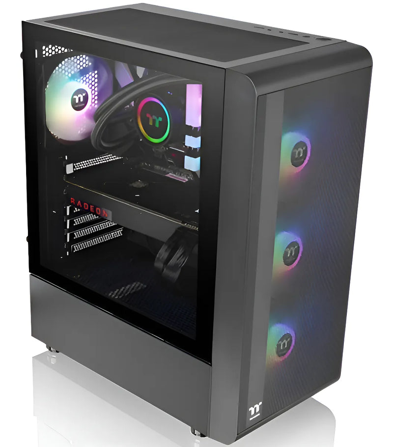 Gabinete Gamer Thermaltake S200 Tg Argb Black 3x120mm Rgb F