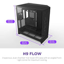 Nzxt H9 Flow (2025) Large Dual-chamber Atx Mid-tower Ai...