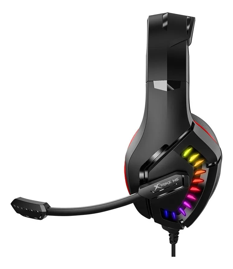 Audifonos Gamer Auriculares Gaming Rgb Xtrike Me Gh-711 Color Negro