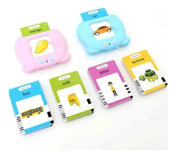 Lector Tarjetas Interactivas Inglés, Español Didáctico Rosa/azul