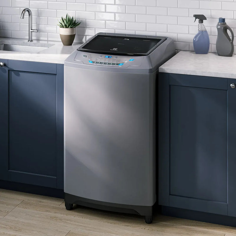 Lavadora Electrolux carga superior 16Kg premium care gris EWIX16F3ESG