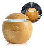 Humidificador Mini Umidificador Umidificador de Ar Mini Umidificador e Aromatizador con voltaje de marrón claro