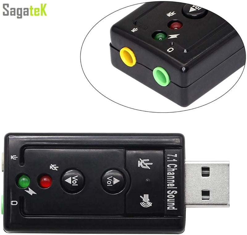 Tarjeta De Sonido Externa 7.1