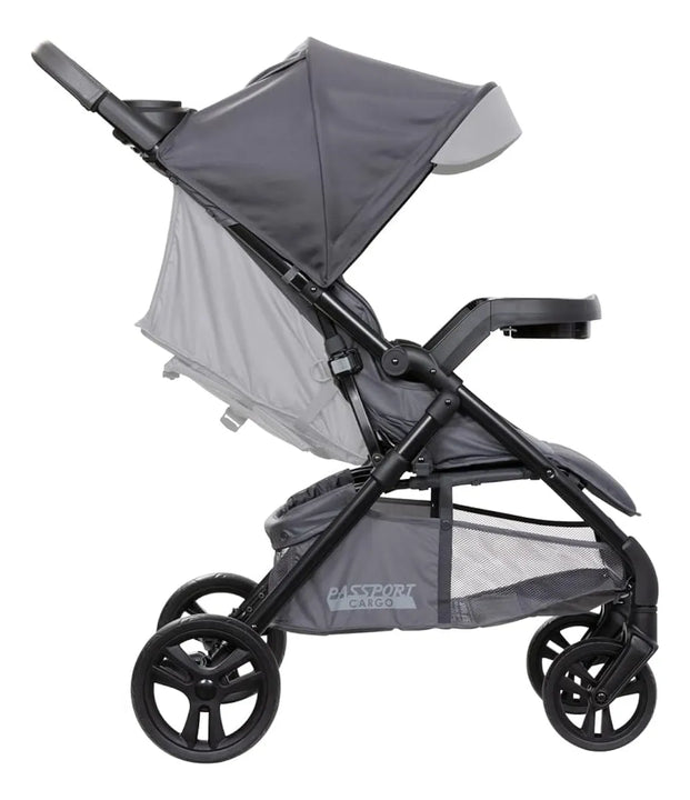 Sistema De Viaje Passport Cargo De Bambú Gris Con Moisés