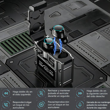 Audífonos Bluetooth Deportivos M25 Reducción De Ruido Negro