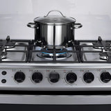 Estufa De Piso Indurama Murcia Con Horno Cromada 5 Puestos Indurama Murcia