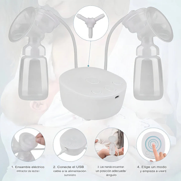 Extractor De Leche Electrico Doble De Leche Saca Leche 371