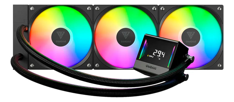 Enfriamiento Liquido Gamdias Chione E4-360 Argb Lga1700/am5 Led Argb Negro
